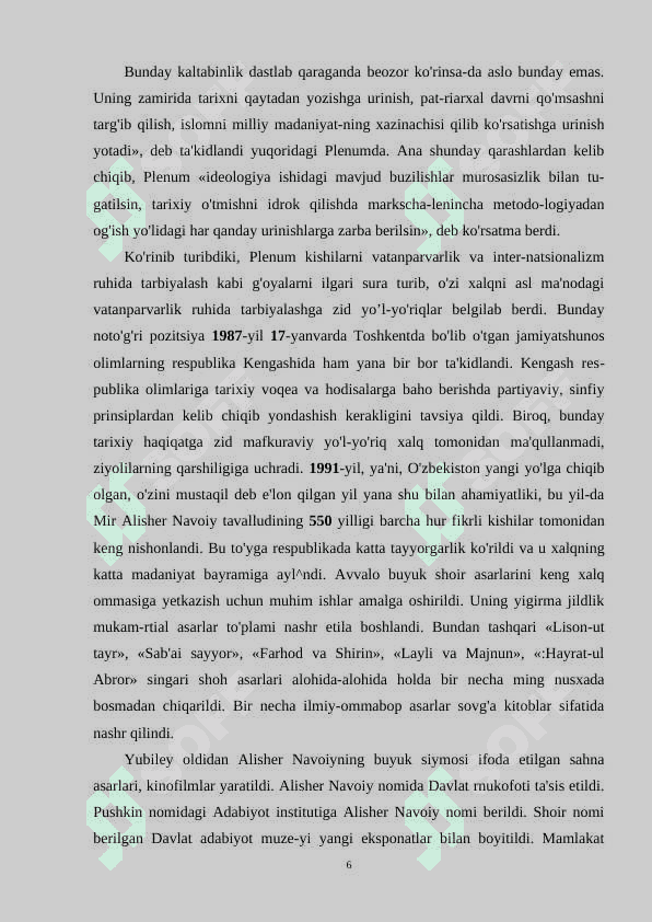 MANAVIY QADIRYATLAR VA MILLIY OʻZLIKNI ANGLASH OʻQUVCHILAR MISOLIDA 6