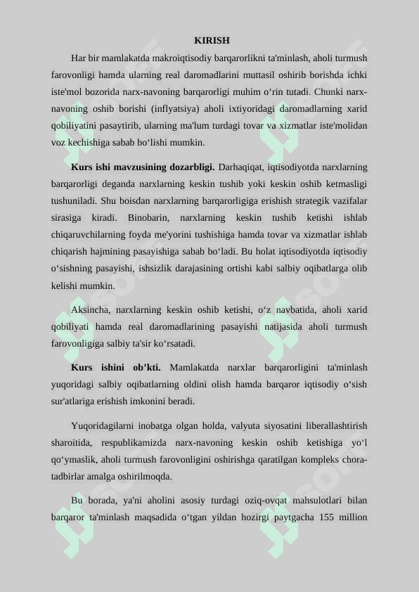 Narx va qiymatning funksiyalari 3