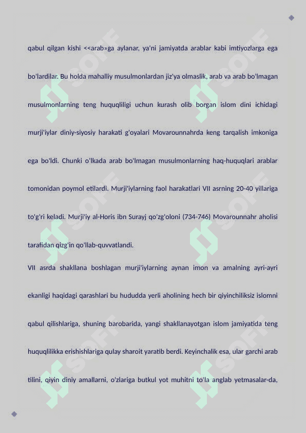 Islom dinining Markaziy Osiyoga kirib kelishi 7