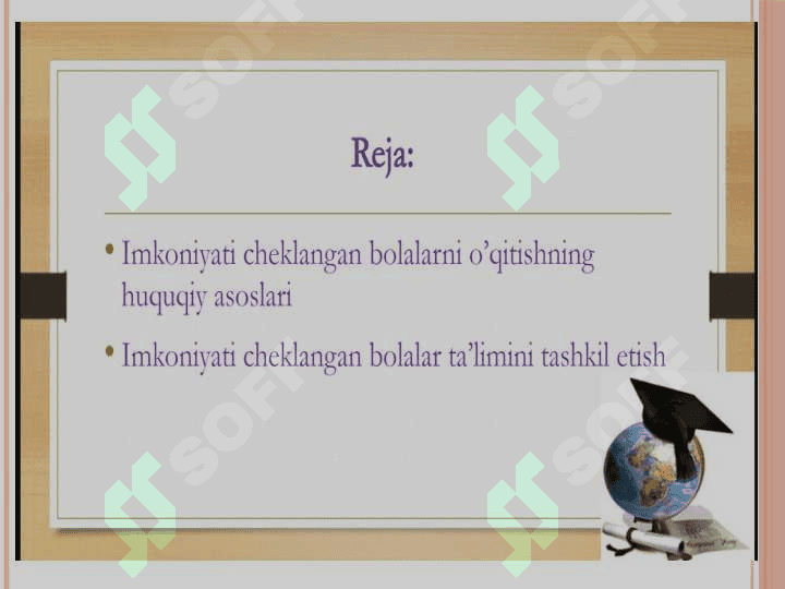 Imkoniyati cheklangan bolalarni inklyuziv ta'lim va tarbiyalash konsepsiyasi. 2