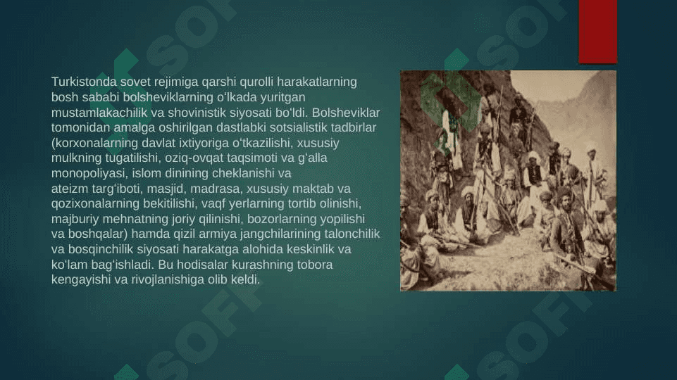 Turkistonda sovet hokimiyatiga qarshi qurolli harakatlar. Farg’ona vodiysi misolida 4