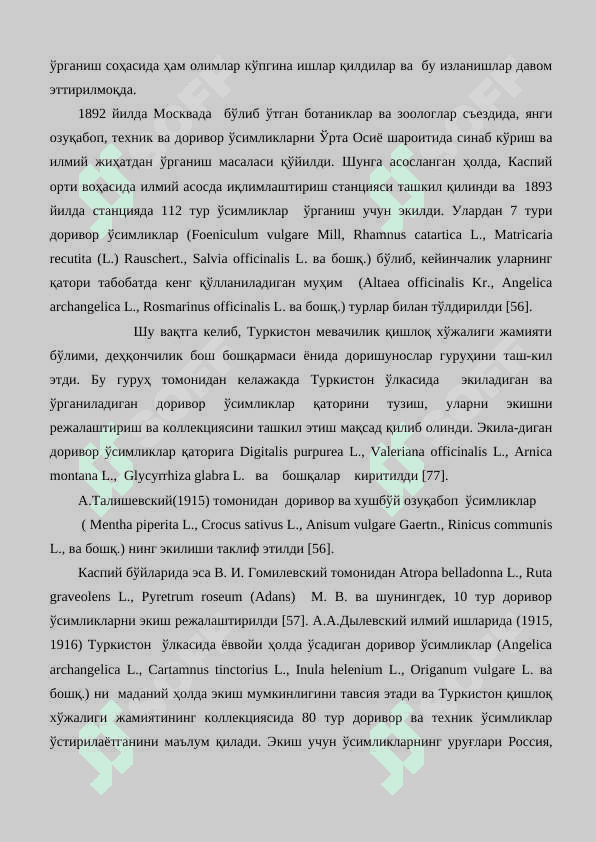 Thormopsis alterniflora ўсимлигини биоэкологияси ва етиштириш технологияси 7
