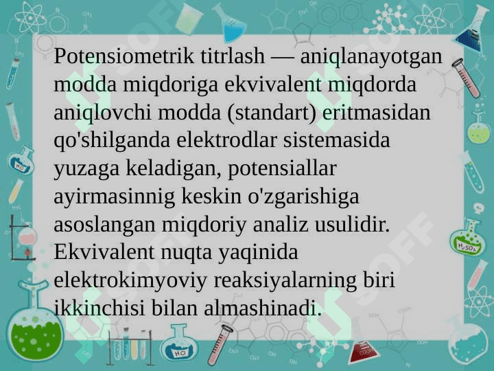 Potensiometrik titrlash 5