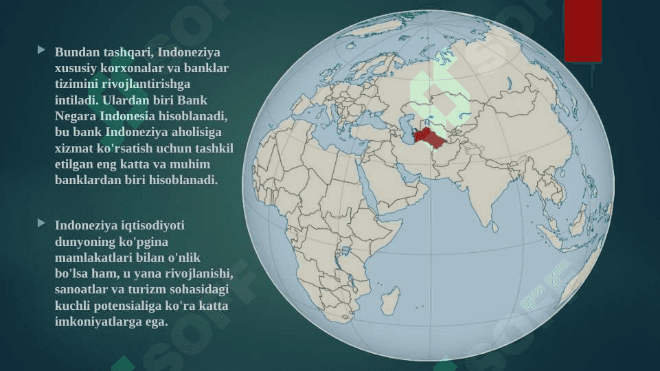 INDONEZIYA DAVLATNING IQSODIYOTI VA BOJXONA SIYOSATI 8
