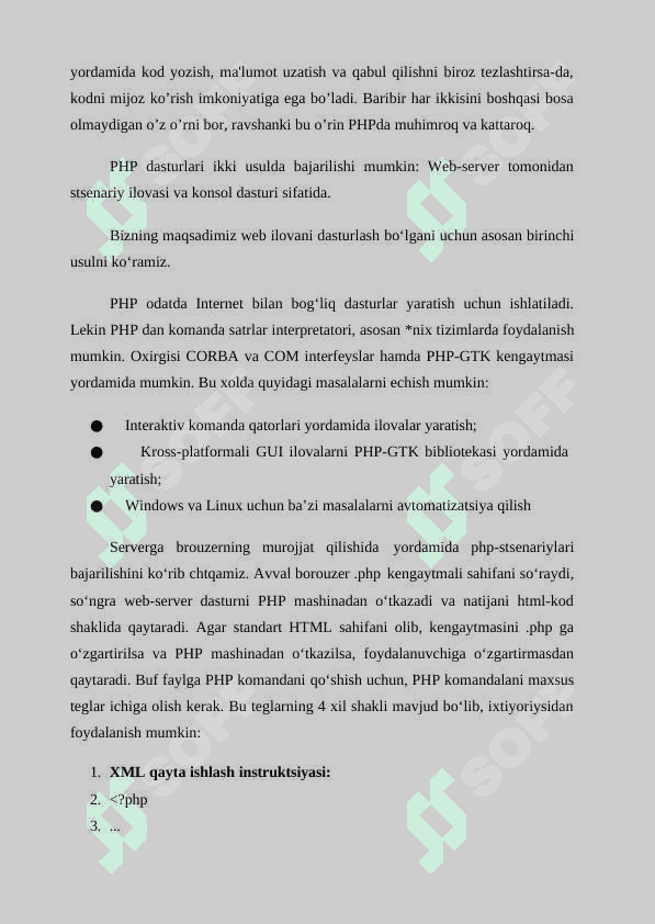 PHP dasturlash tili 6