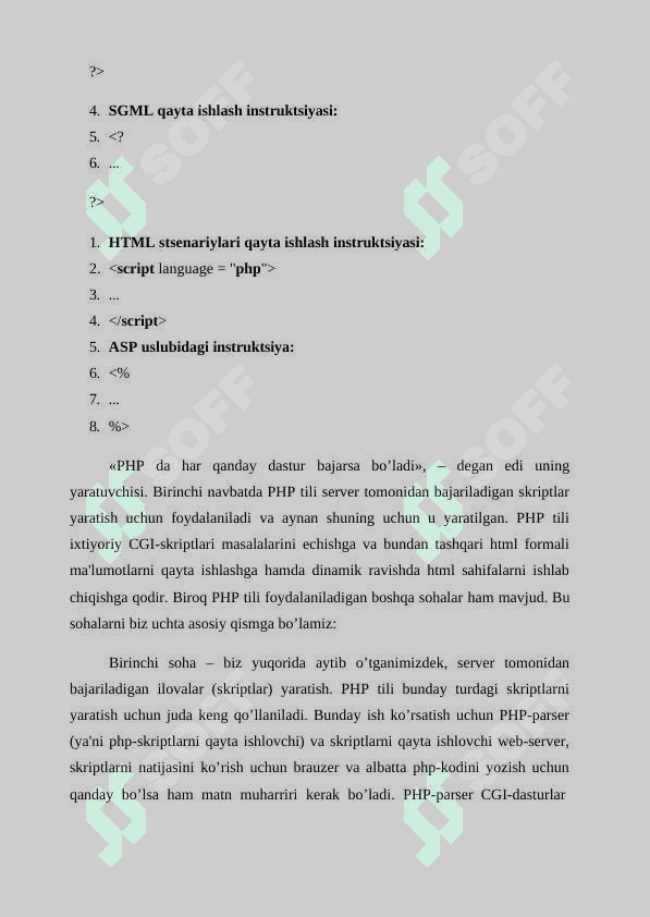 PHP dasturlash tili 7