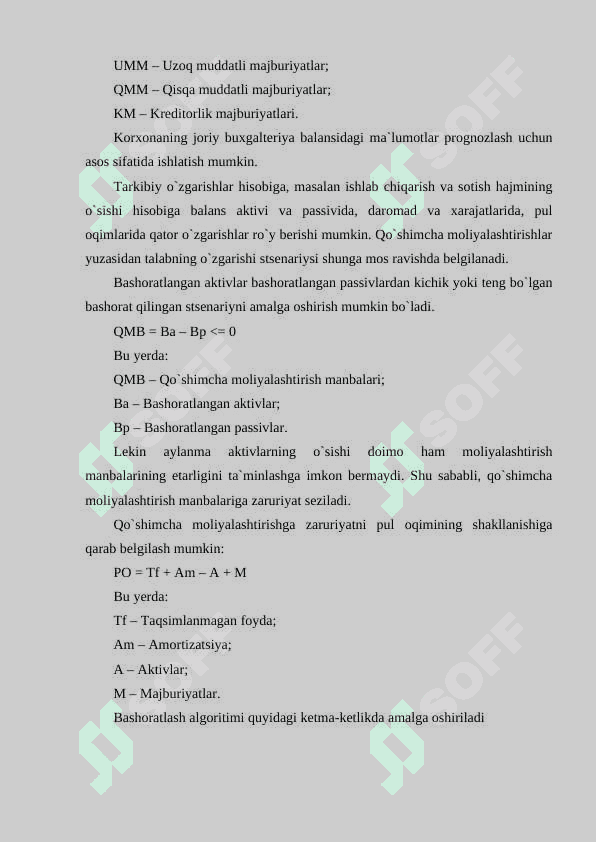 Moliyaviy hisobot elementlarini bashoratlash 6