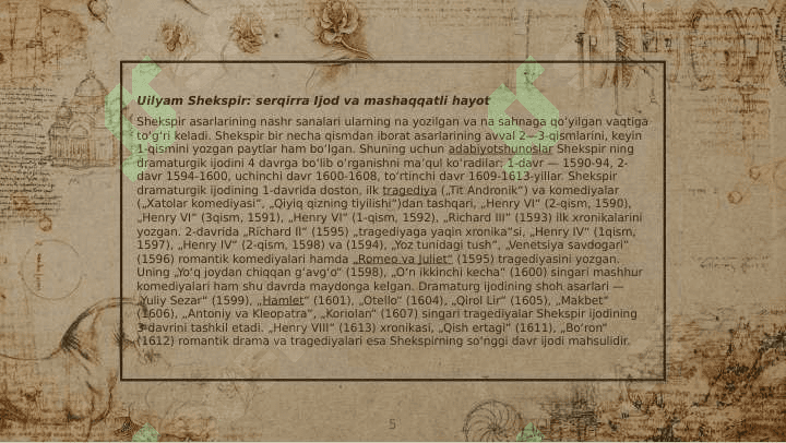 UILLIAM SHEKSPIRNING “MAKBET” TRAGEDIYASI 5