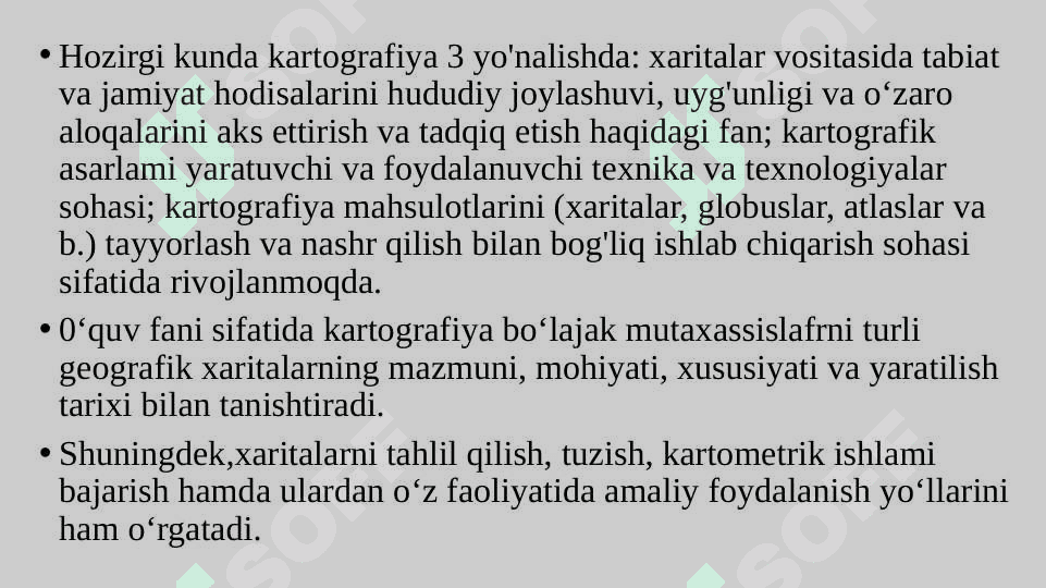 Geografik xaritalarni tahlil qilish va baholash 3