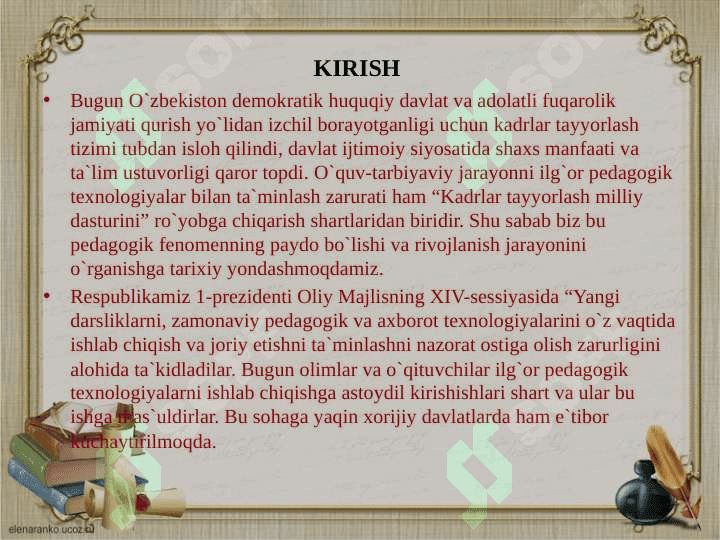 Kasb-hunar kollejlarida “Axborot xavfsizligi” mavzusini o`qitish metodikasini ishlab chiqish 3