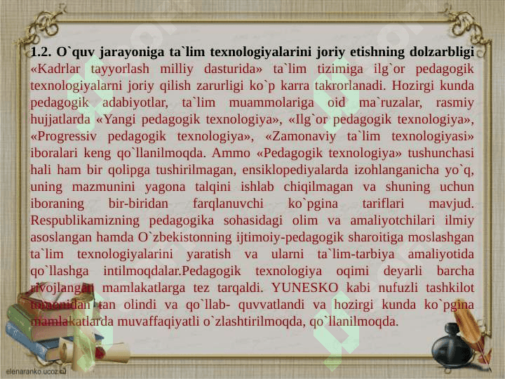 Kasb-hunar kollejlarida “Axborot xavfsizligi” mavzusini o`qitish metodikasini ishlab chiqish 7