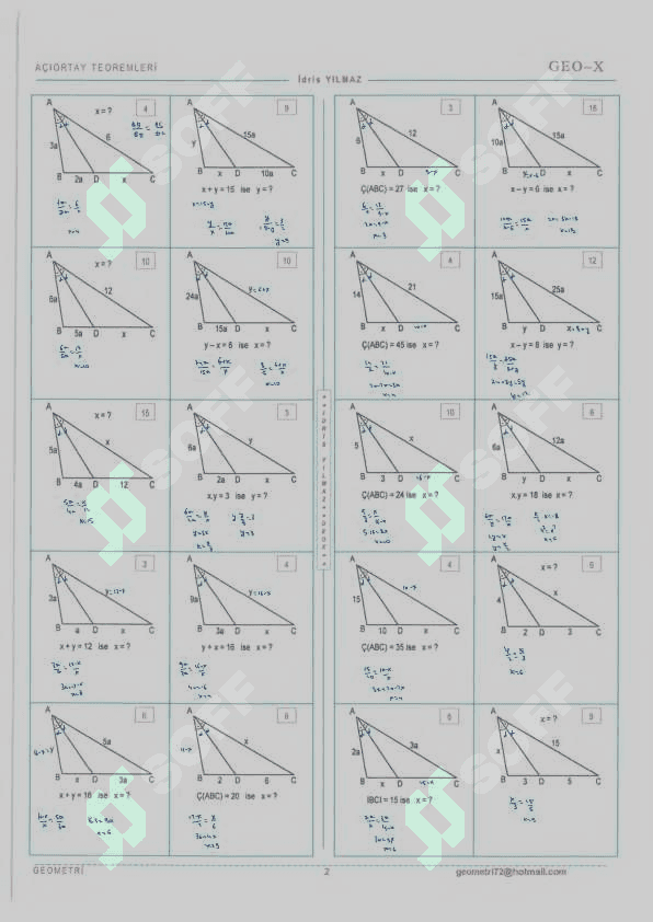 Turk geometriya 2000 ta savol yechimi geox2 2
