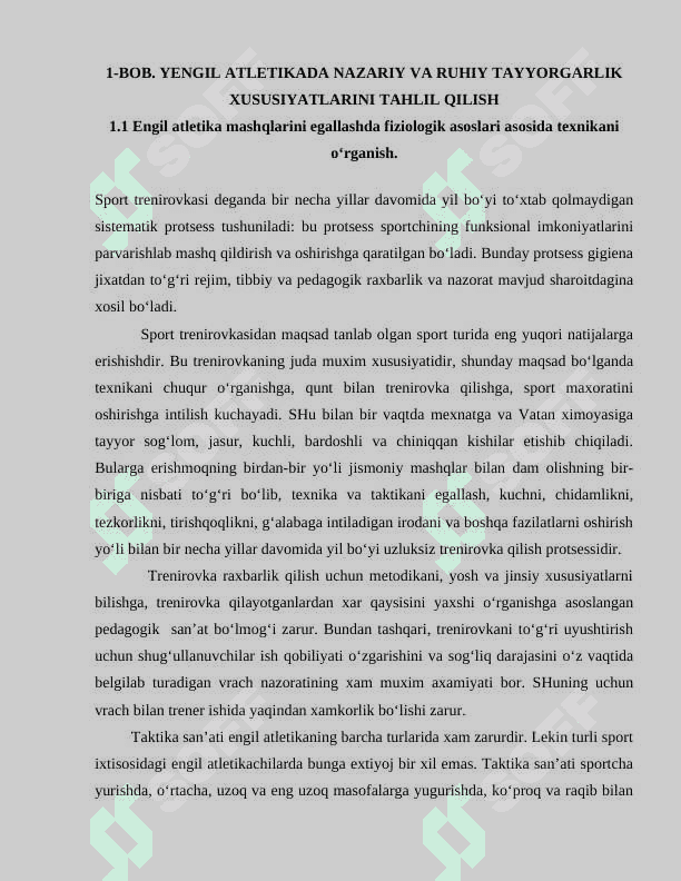 Yengil atletikada nazariy va ruhiy tayyorgarik xususiyatlari 4