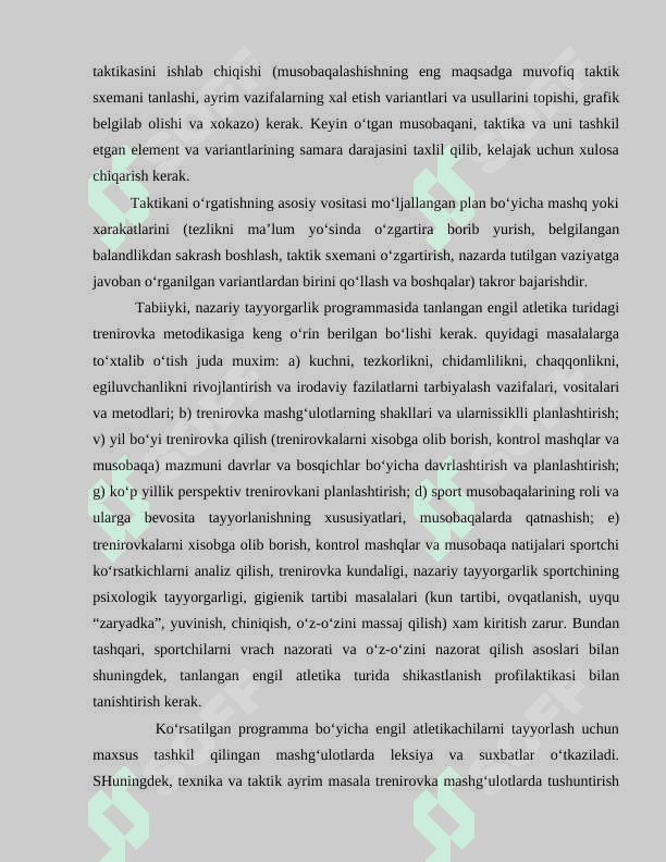 Yengil atletikada nazariy va ruhiy tayyorgarik xususiyatlari 6