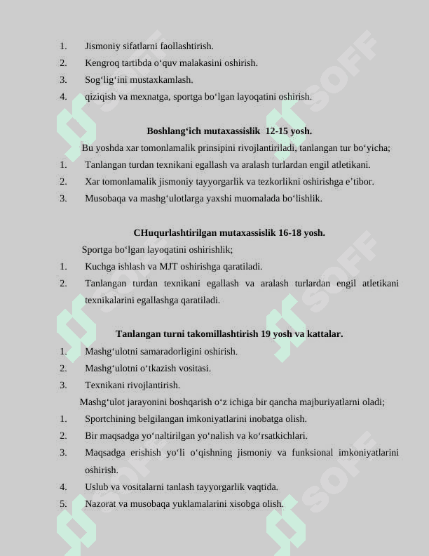 Yengil atletikada nazariy va ruhiy tayyorgarik xususiyatlari 8