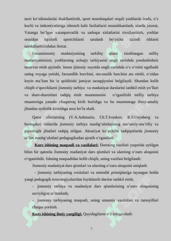 Harakat qobiliyatlarini tarbiyalash uchun jismoniy tarbiya texnologiyalaridan foydalanish 5