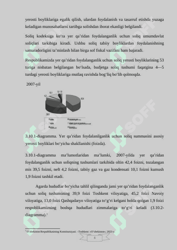 Suv  resurslaridan  foydalanganlik  uchun  soliqning  stavkalari 6