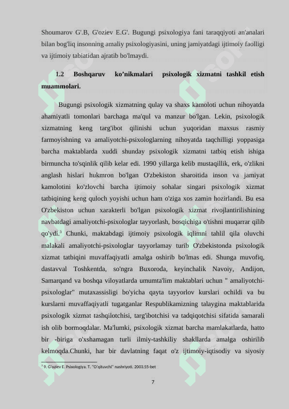 Boshqaruv ko'nikmalarini rivojlantirishning psixologik asoslari 7