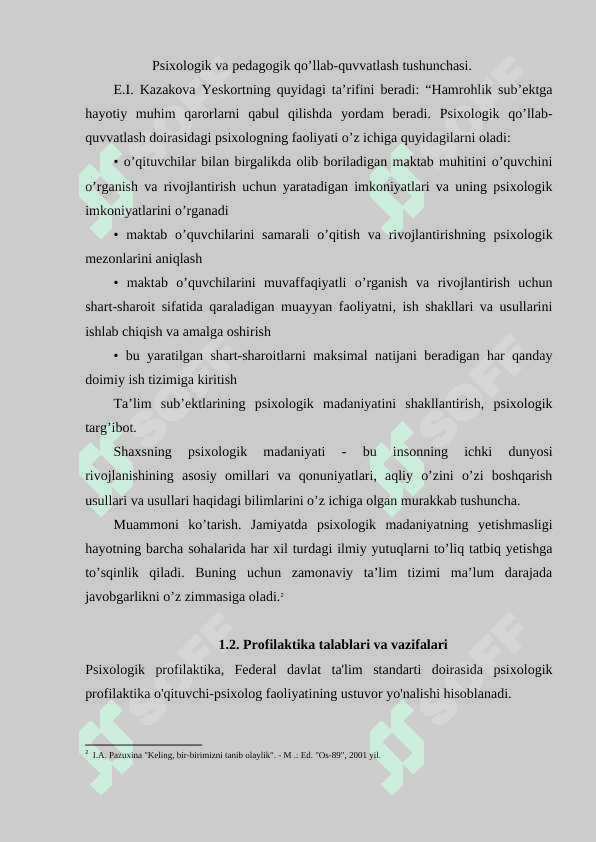 Ta’lim muassasi psixologining psixoprofilaktik faoliyati 8