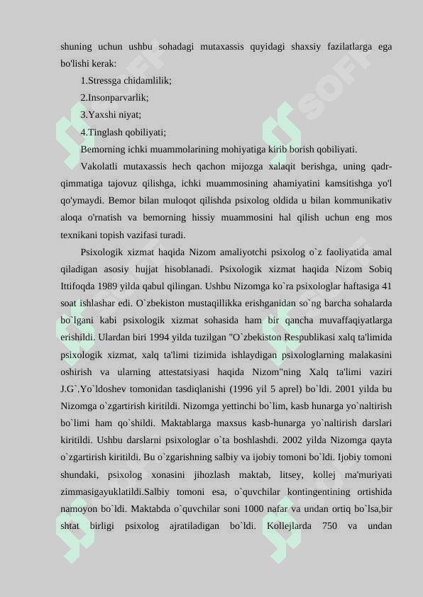 Amaliy psixologning huquq va majburiyatlari 6