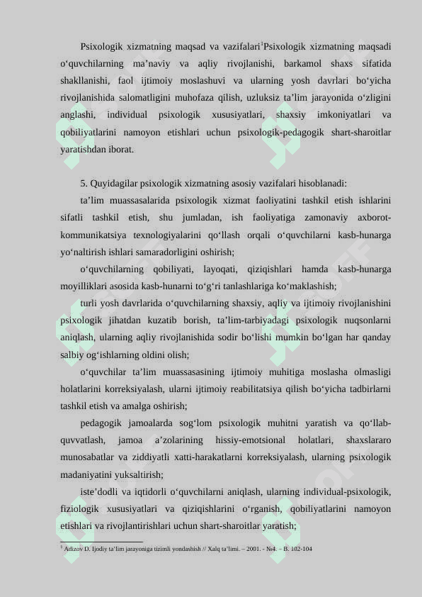 Amaliy psixologning huquq va majburiyatlari 8