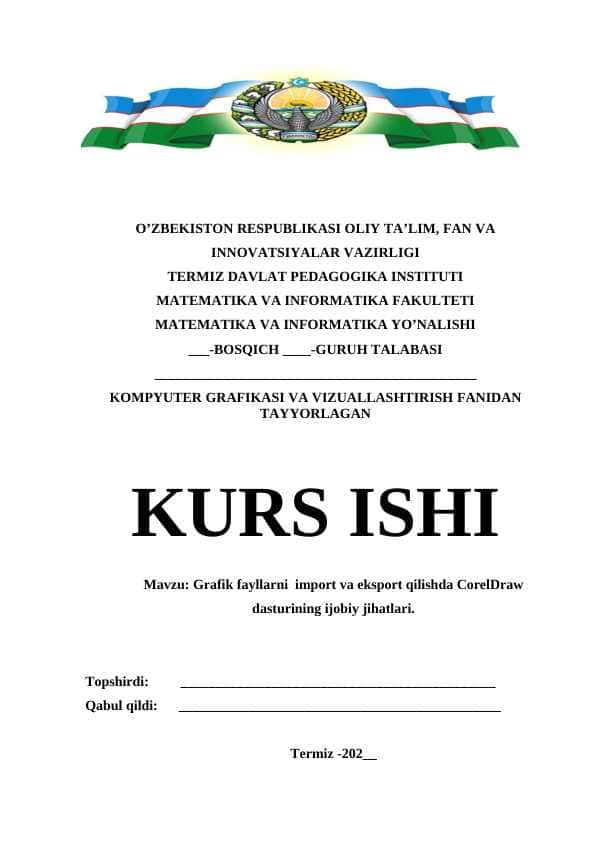 Grafik fayllarni  import va eksport qilishda CorelDraw dasturining ijobiy jihatlari.