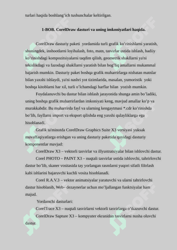 Grafik fayllarni  import va eksport qilishda CorelDraw dasturining ijobiy jihatlari. 5