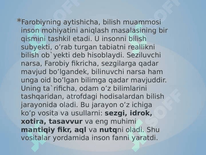 Bilish falsafasi (Gnoseologiya) 4