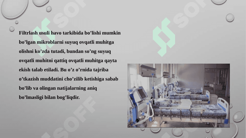 Havoning bakteriologik ifloslanganligini aniqlash usullari 3