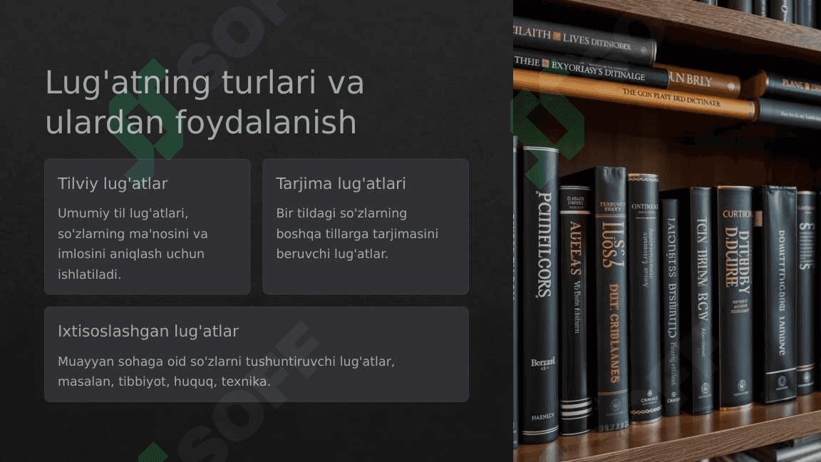 Lugʻat ustida ishlash 3