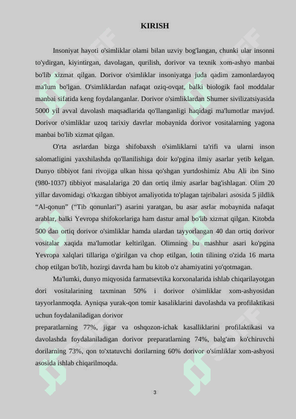 Ola o’t (Silibum marianum) o’simligi xom-ashyosini tayyorlash va dastlabki qayta ishlash texnologiyasi 3
