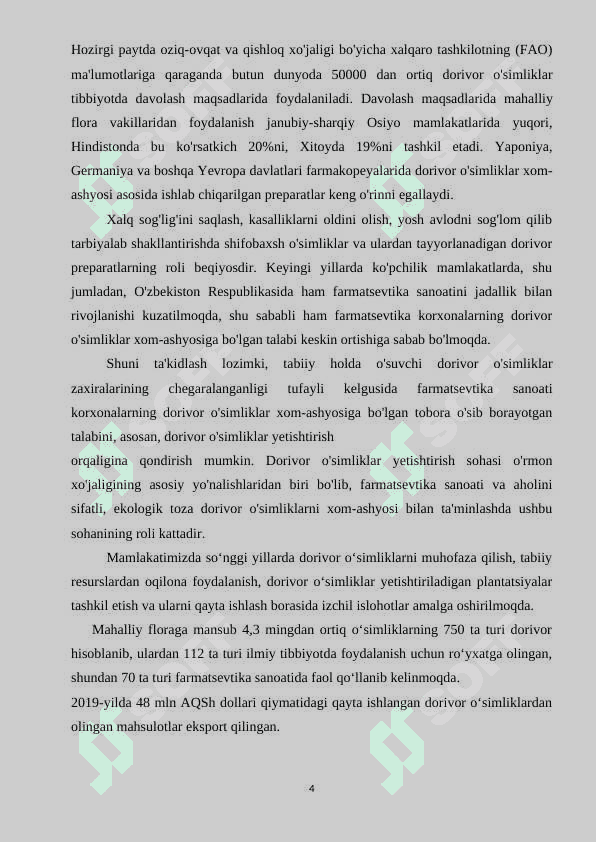 Ola o’t (Silibum marianum) o’simligi xom-ashyosini tayyorlash va dastlabki qayta ishlash texnologiyasi 4