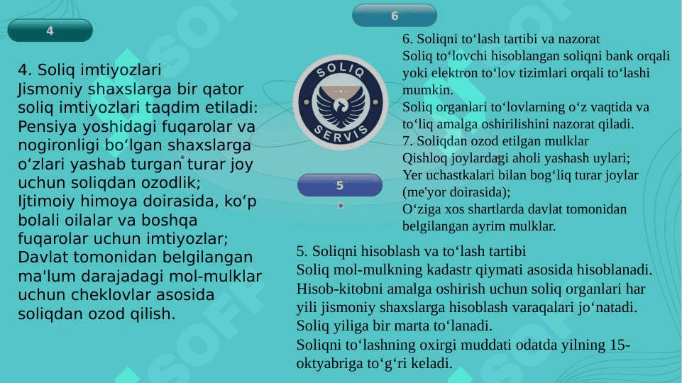 Jismoniy shaxslarning mol-mulkiga solinadigan soliqdan taqdim etilgan soliq imtiyozlari 4