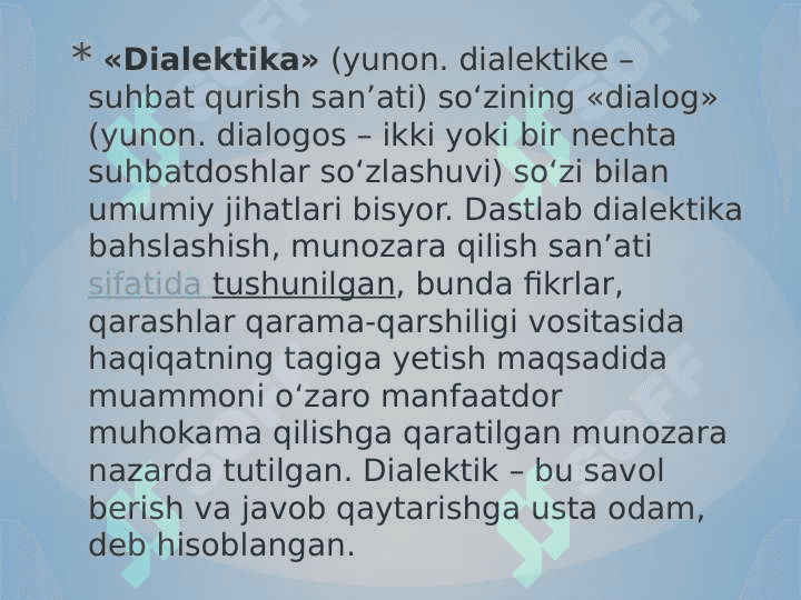 Rivojlanish nazariyasi(Dialektika) 4