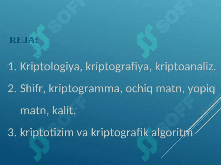 Sodda shifrlash algoritmlari 2