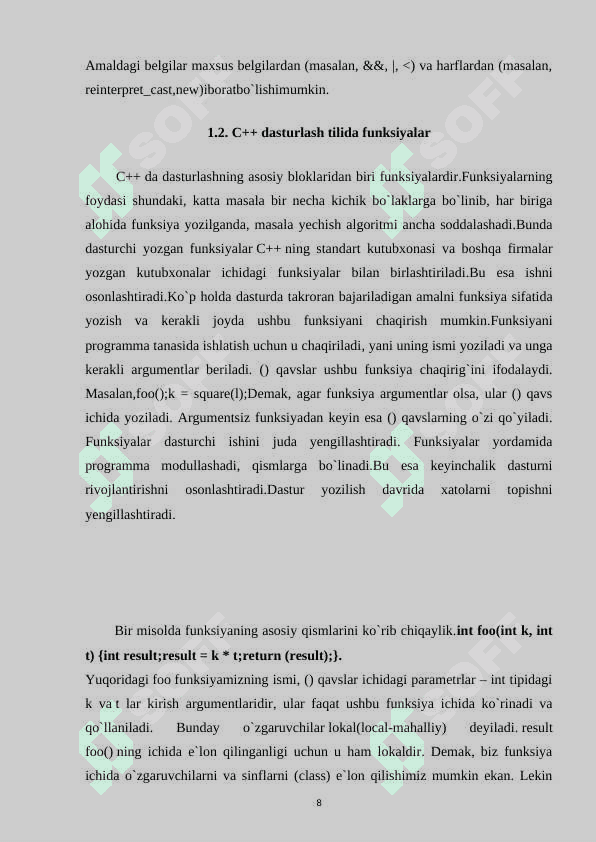 C++ da strukturalar va birlashmalar 8