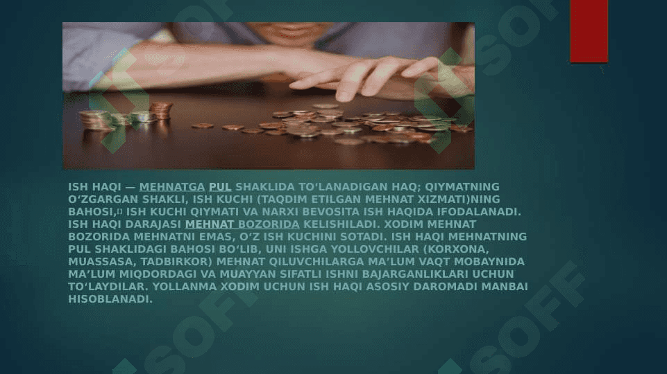 Ish haqi va mehnat munosabatlari 2