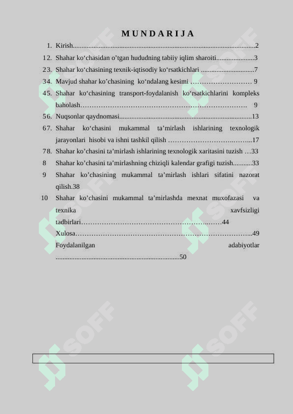 Shahar ko’chasi 2