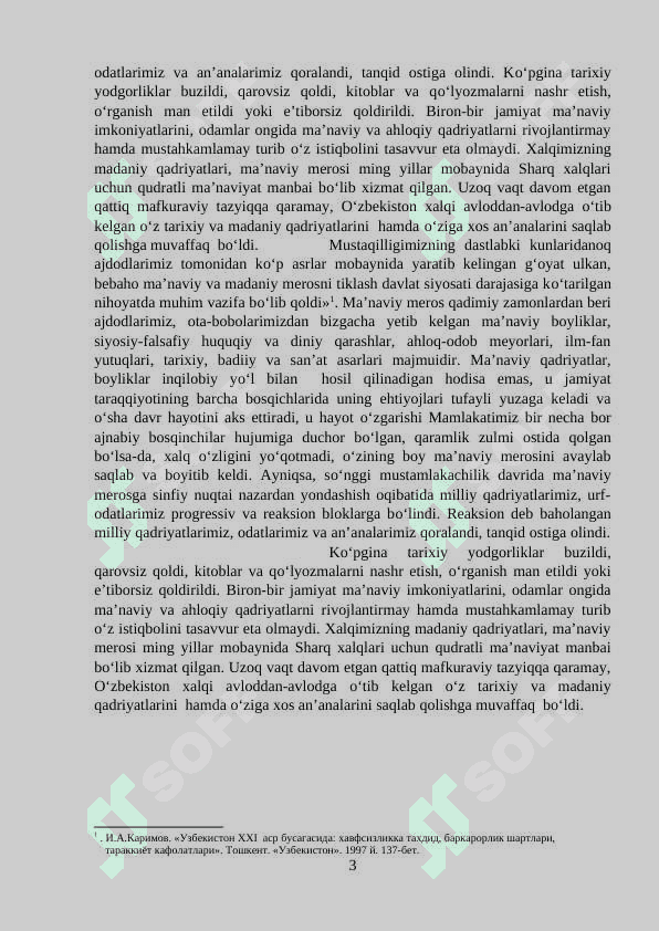 X – XII asrlarda eski o’zbek yozuvid yozilgan asarlarning tarixni o’rganishdagi ahamiyati 3
