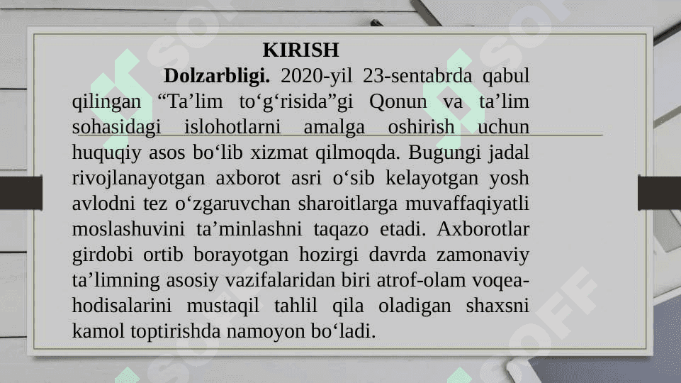 BOSHLANGʻICH TAʼLIM PEDAGOGIKASI OʻQITISH METODLARI 2