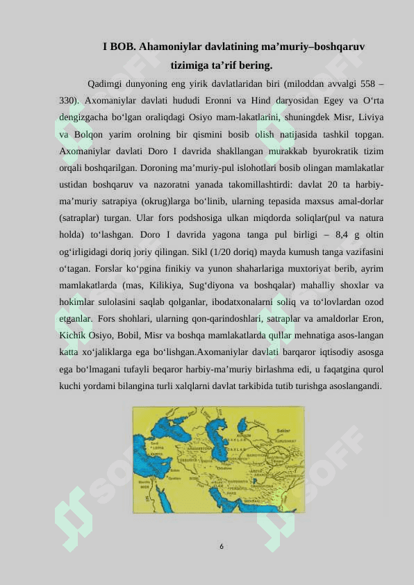 O‘rta Osiyo satrapliklarida boshqaruv tizimi 6