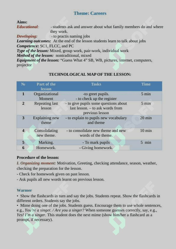 4-sinflar uchun dars ishlanma 2
