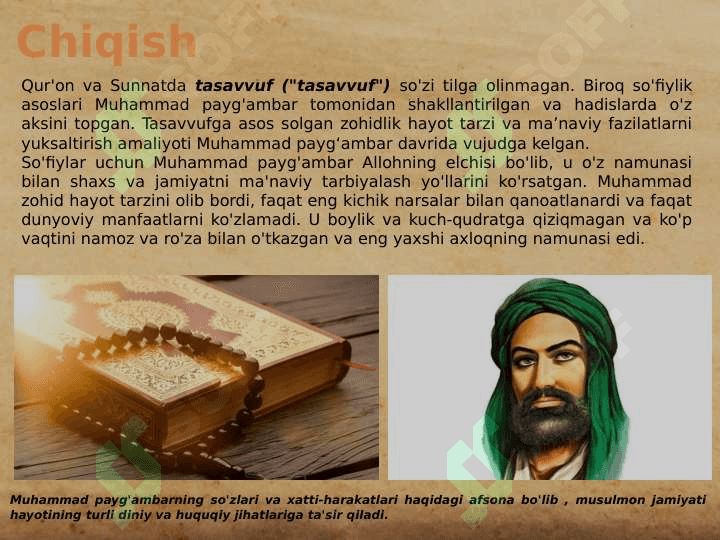 IX-XII asrlarda islom dini vatassavuf Tariqatlari. me’morchilik va sa’nat 6
