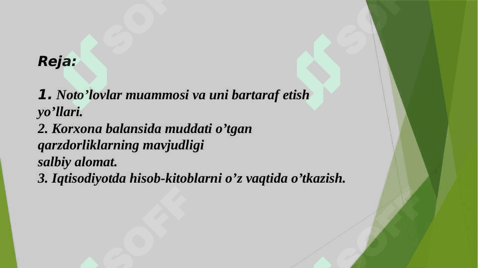 Hisob kitoblarda noto’lovlar muomosi va uni hal qilish yo’llari 2