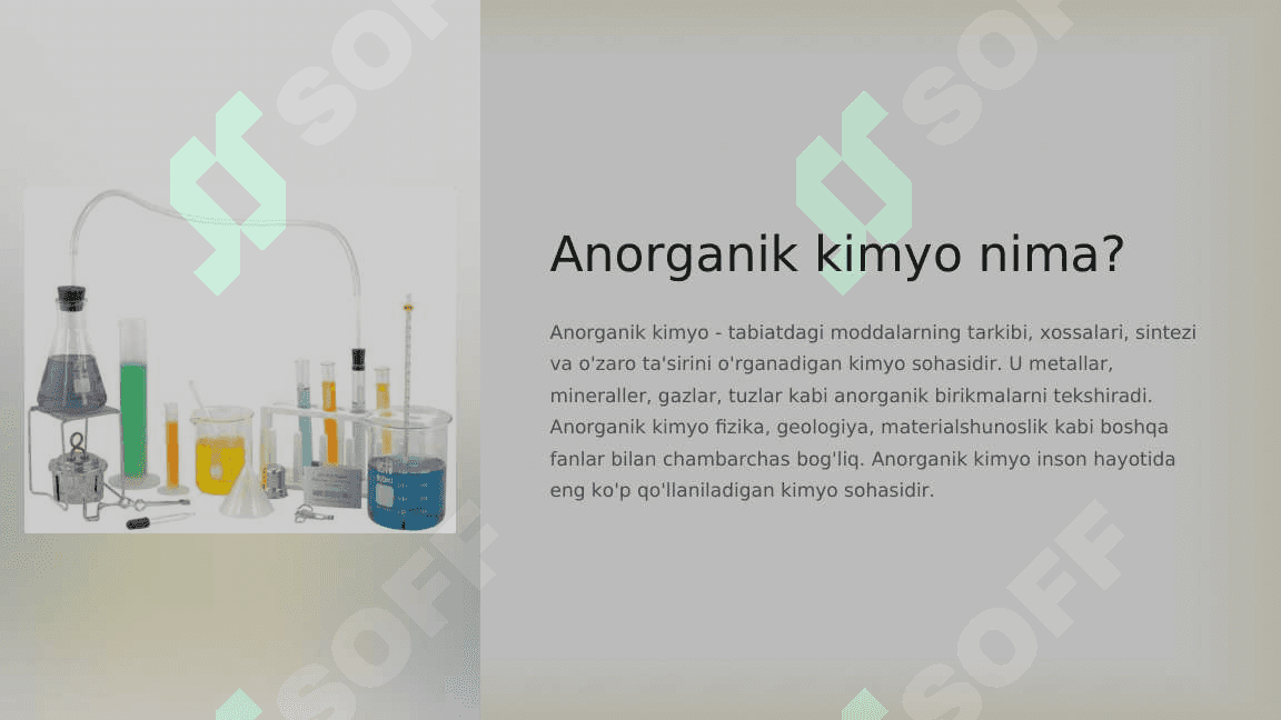 Anorganik kimyo fanining predmeti, rivojlanish davrlari va metodlari 4