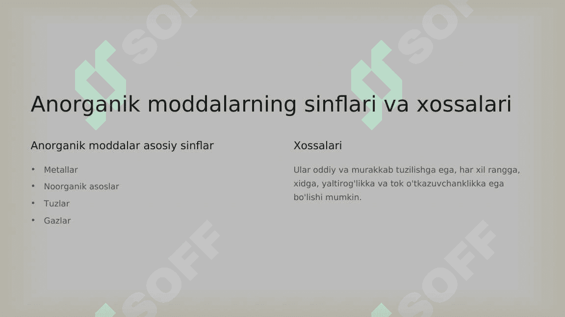Anorganik kimyo fanining predmeti, rivojlanish davrlari va metodlari 7
