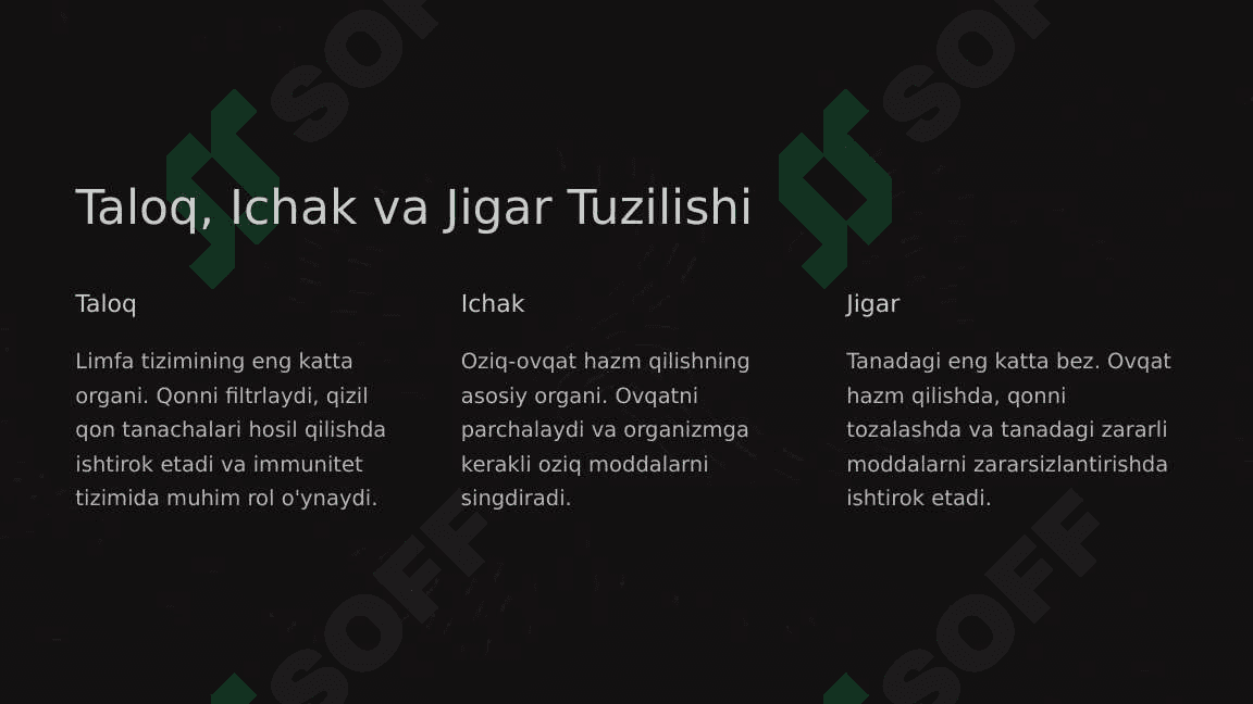 Taloq, ichak va jigar tashqi muhit omillarining ta'siri 4