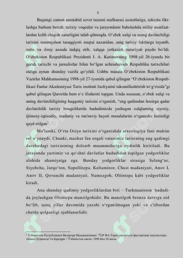 O'rta Osiyoda birinchi shahar aholi punktlari va davlatchilik 3
