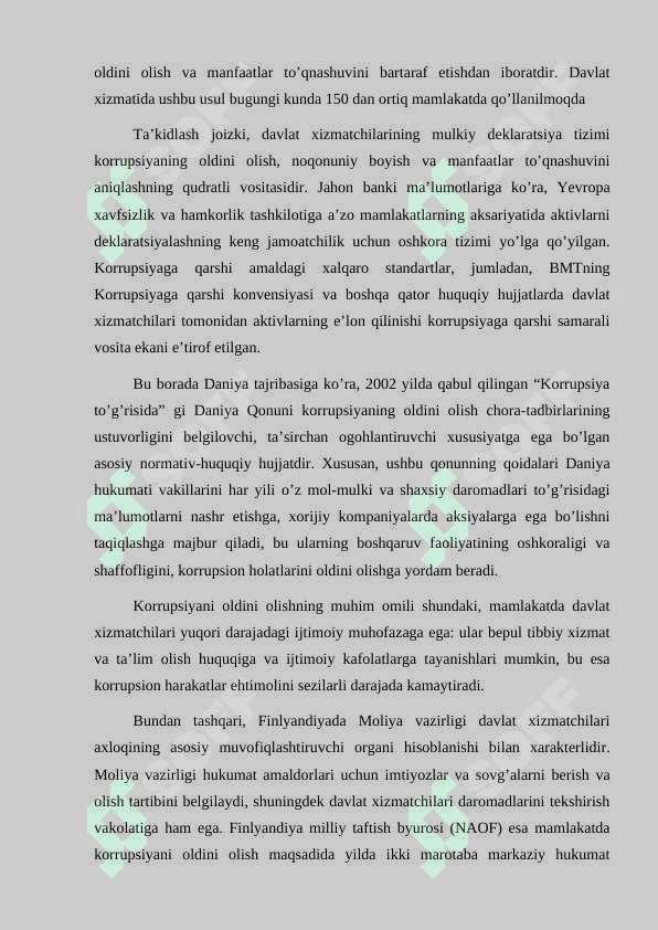 O'zbekiston Respublikasida Korrupsiyaga qarshi kurash borasida amalga oshirilgan islohotlar 7