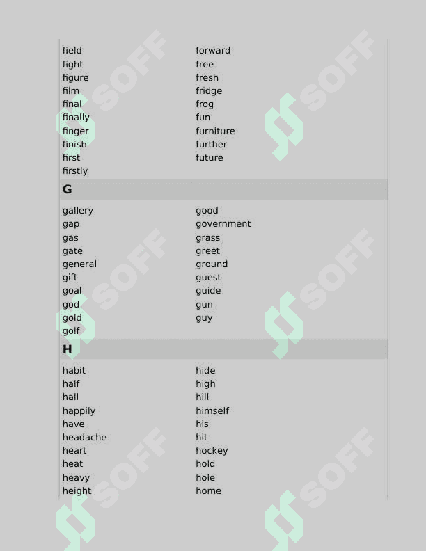 CEFR A2 Word List 6